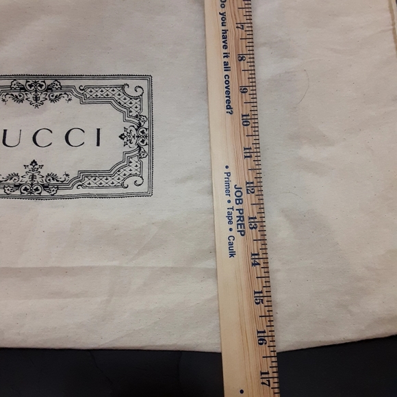 GUCCI Cotton Signature Drawstring Bag Protector - Picture 7 of 11